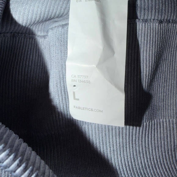 Fabletics Gray Ribbed Leggings - Picture 6 of 6